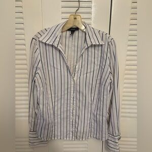 Alfani Striped Button-Up Shirt
